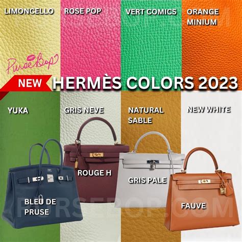 hermes colour library|Hermes bag colors.